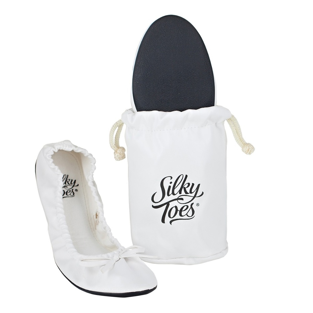 Silky Toes Foldable Travel Shoes Ballet Flats
